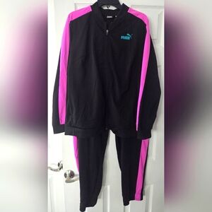Puma Black Zip-Up Tracksuit